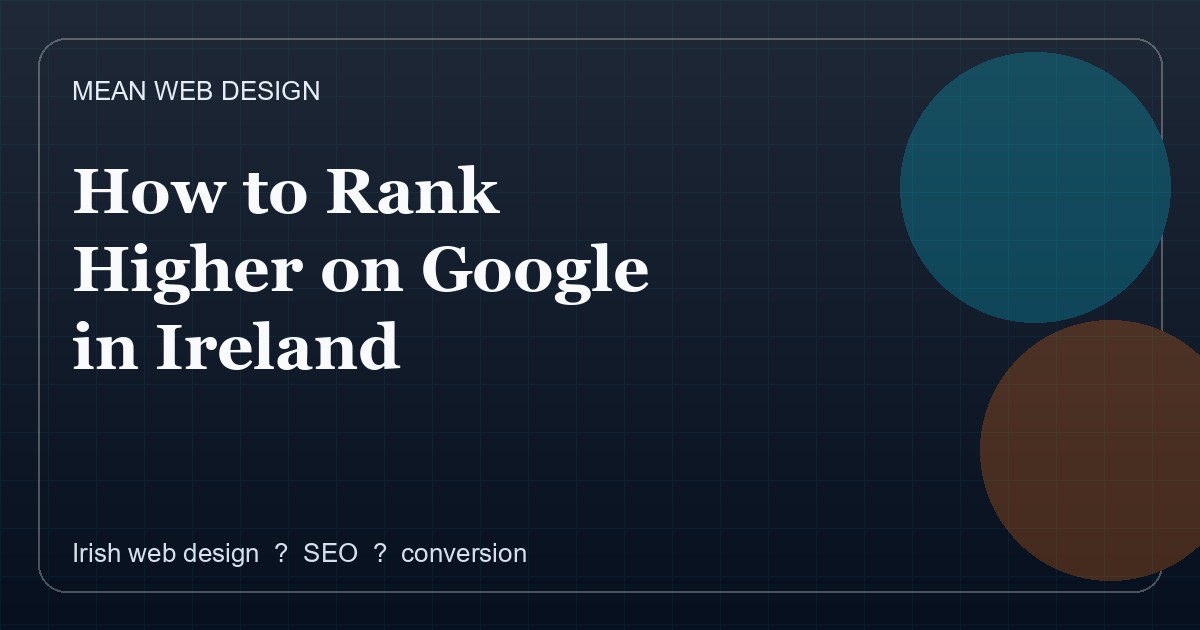 Mean Web Design blog feature preview for local SEO guidance