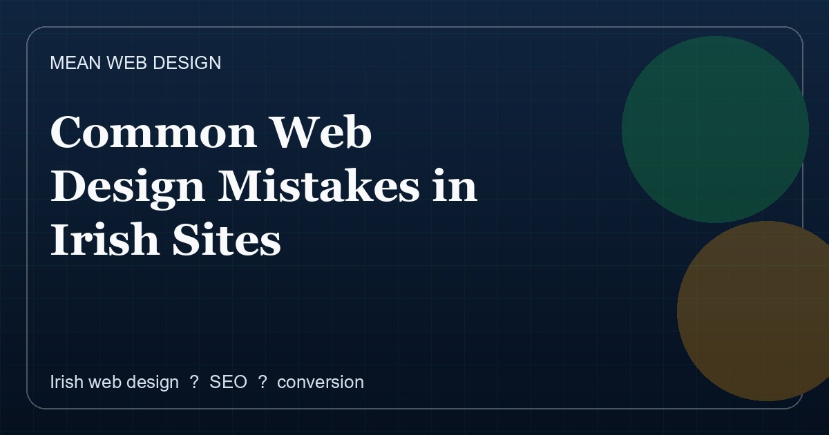 Irish Web Design Mistakes