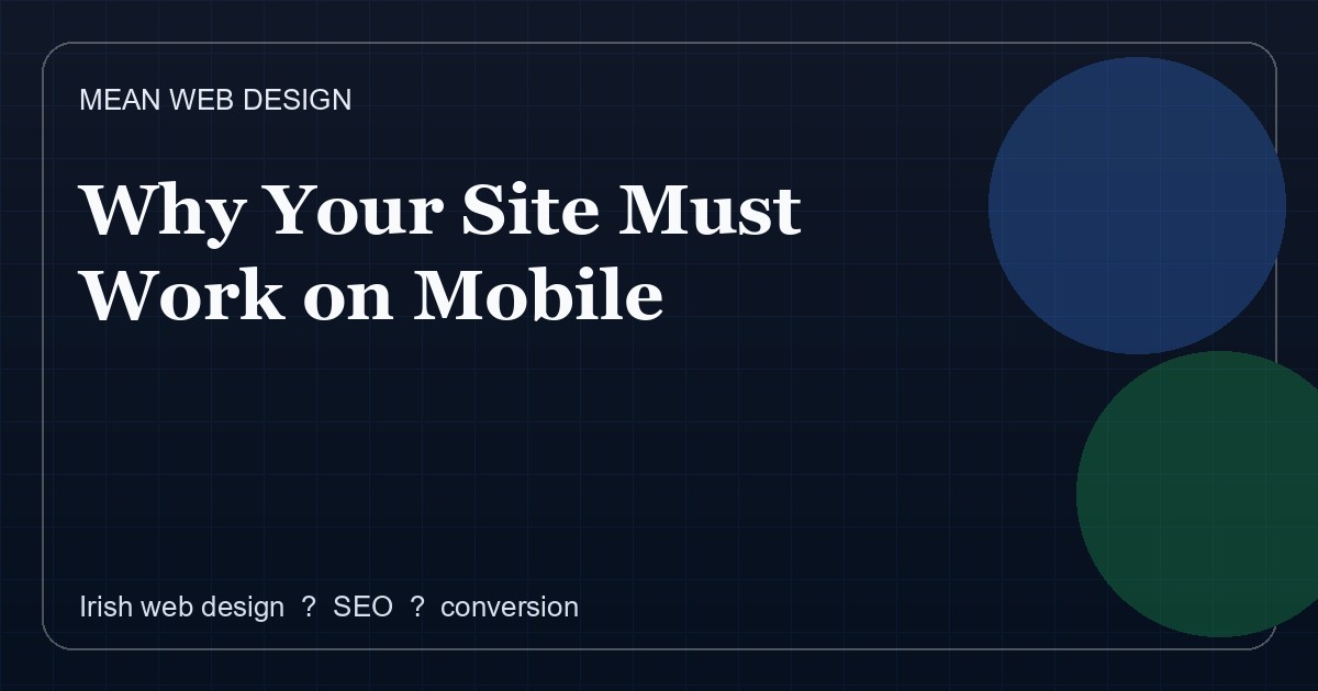 Mobile Sites Matter