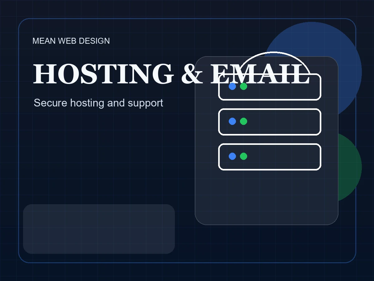 Web hosting and business email setup